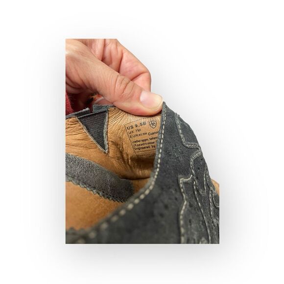 ARIAT Women’s Soft Leather Floral Slide Sandals Size 9.5 - Picture 7 of 7